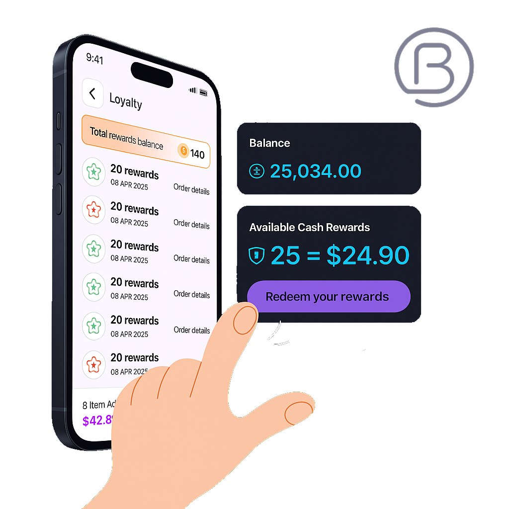 Bibe App Loyalty Screen